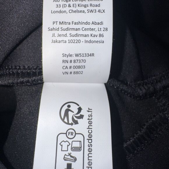 Alo Airlift Winter Warm High-Waist Legging Supermoto Black Women Small NWT - Picture 7 of 10